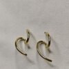 Orbit Curve Earrings – Sculptural Gold Plated Loops