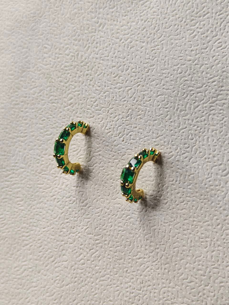 Aara Gold-Plated Floral Stud Earrings