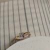 The Twin Flame Ring – Gold Crystal Duo