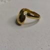 The Flow Ring – Sculpted Gold Open Band