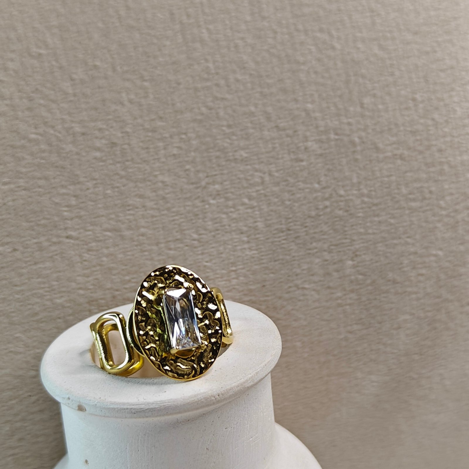 Skarra "Crater Light" Sculpted Gold Ring