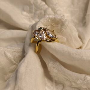 Skarra "Molten Crest" Gold-Plated Ring
