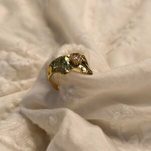 Skarra "Crater Light" Sculpted Gold Ring