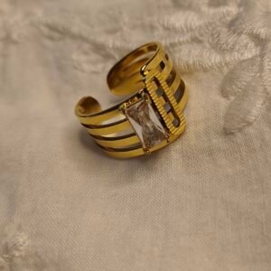 Skarra "Molten Crest" Gold-Plated Ring